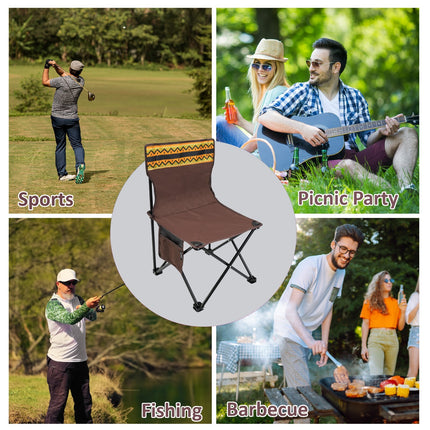 Folding Camping Chairs Lightweight Outdoor Patio Garden Beach Chair Fishing Seat