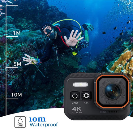 Action Camera 4K HD with Remote Control Screen Waterproof Sport Camera Drive Recorder 4K Sports Camera Helmet Action Cam Hero8