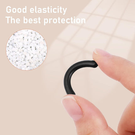 Eyelash Curlers with 10 Refill Silicone Pads, Rose Golden Eyelashes Curler for Women, Lash Curler Easy to Curl Eyelashes Naturally and Fits All Eye Shapes (Black)