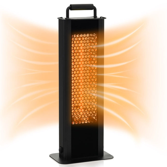 1200W Patio Heater Portable Electric Heater W/ Double-Sided Heating Waterproof