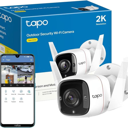 Tapo C310 2K 3MP Wireless & Wired Security Camera Outdoor, Motion Detection, IP6