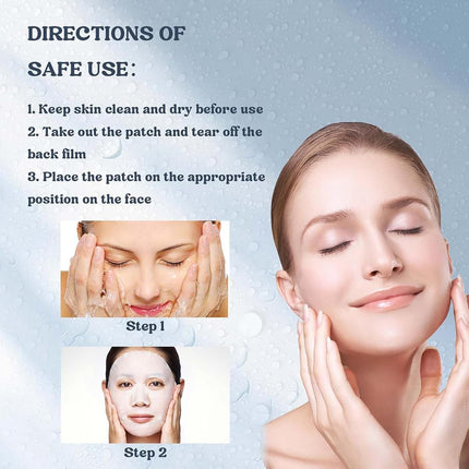 Biocollagen Face Mask, 4Pcs Deep Overnight Moisturising Mask, Collagen Night Skin Care, Reduce Fine Lines Smooth Wrinkles Shrink Pores, Improve Elasticity