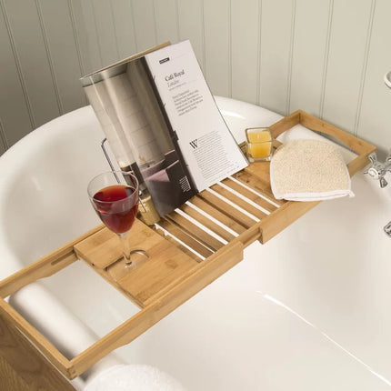 Bamboo Freestanding Bamboo Bath Caddy