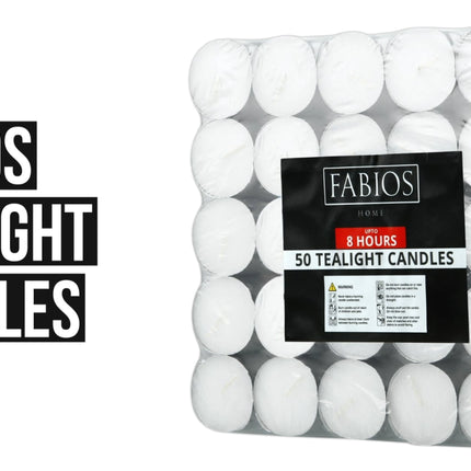 Tea Lights 8 Hour Long Burn Night Light Candles Unscented Tealights 50 /100 /600