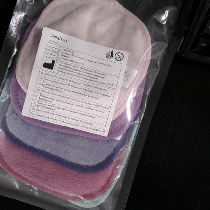 Reusable Makeup Remover Cloths Soft Microfiber Face Cleansing Cloth Fast Drying Washclothface Towel for Sensitive Skin Daily Travel Eye Skincare(6 Colors)