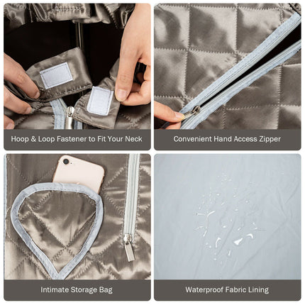 3L Portable Steam Sauna with 9-Level Temperature and Folding Chair