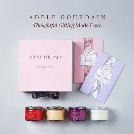 Adelegourdain Aromatherapy Candle Set - Birthday Present for Women - Long-Burnin