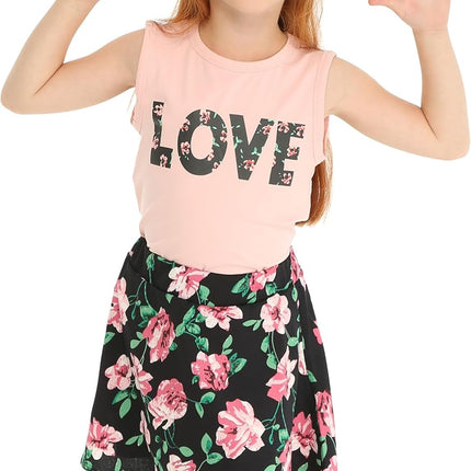 Little Girls Outfits Floral Slip Summer Holiday