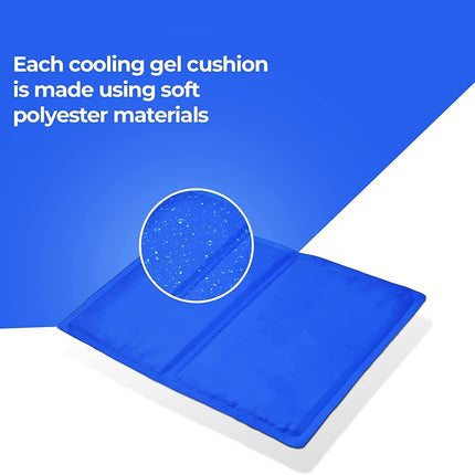 2 X Magic Cool Cooling Gel Pad Pillow Cooling Mat Laptop Cushion Yoga Pet Bed UK