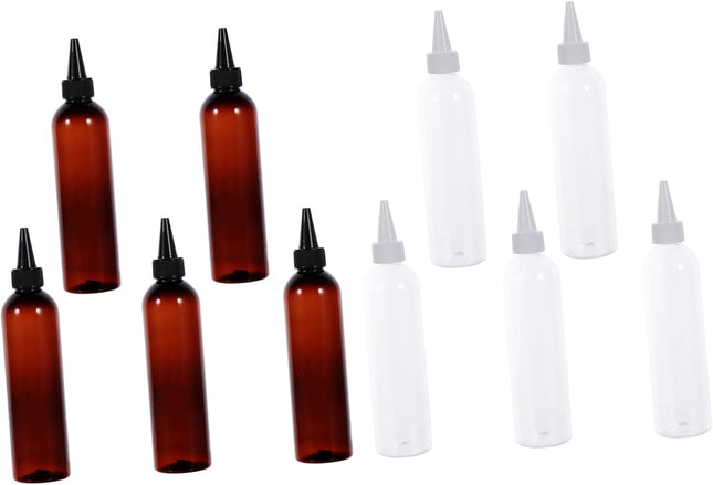 10Pcs Travel Toiletry Containers Leakproof Refillable Bottles for Shampoo Conditioner and Lotion for Travel Camping and Business Trips