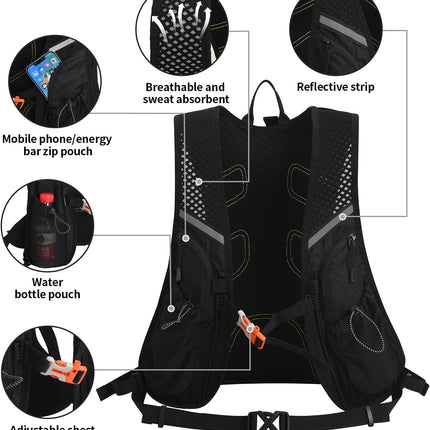 Hydration Pack with Hydration Bladder BPA Free|Large Big Cycling Backpack|Bike Backpack for Running Skiing Hiking Cycling|Backpack with Hydration System