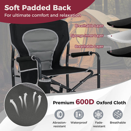 Outdoor Rocker Camping Chair Portable Foldable Rocking Chair