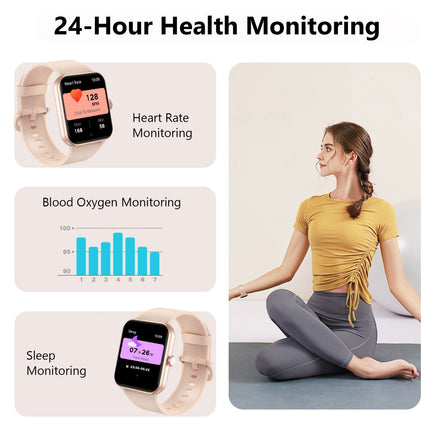 Smart Watch Women Ladies Fitness Tracker Blood Pressure Heart Rate Sport Watch