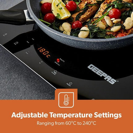 Electric Induction Hob Portable Digital Touch Dual Cooker Hot Plate 2800W