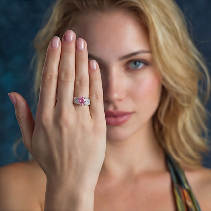 Rose Luxe Statement Moissanite Ring