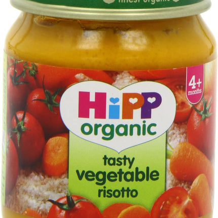 Hipp Organic Tasty Vegetable Risotto Baby Food Jar 6+ Months (6 X 125G)