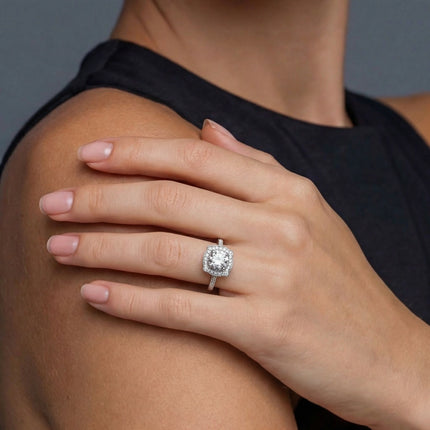 Vintage Crown Moissanite Ring