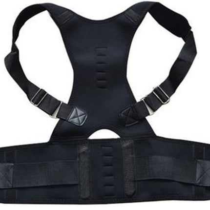 NEOPRENE MAGNETIC POSTURE CORRECTOR BAD BACK LUMBAR SHOULDER SUPPORT BELT BRACE