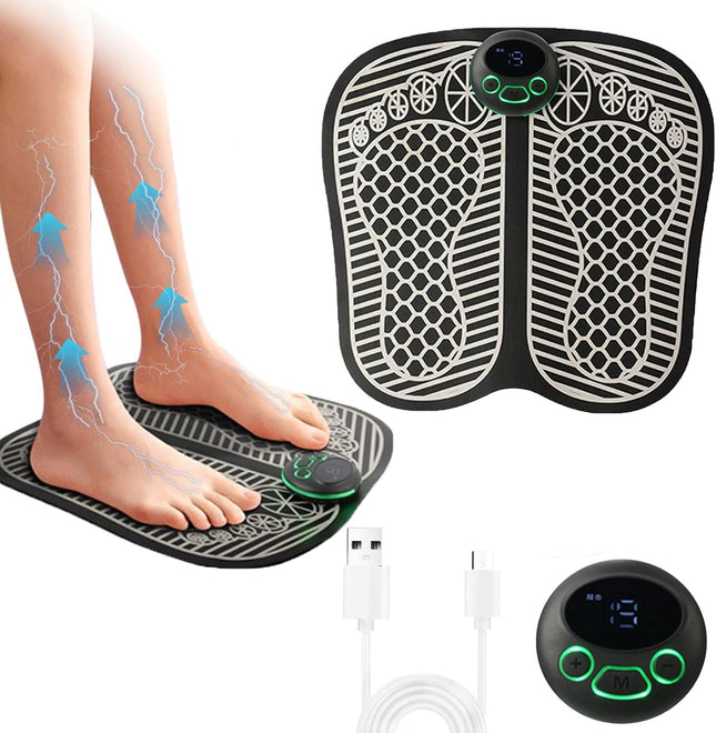 Electric Foot Massager - Pain Relief & Circulation USB Rechargeable Portable Massage Mat
