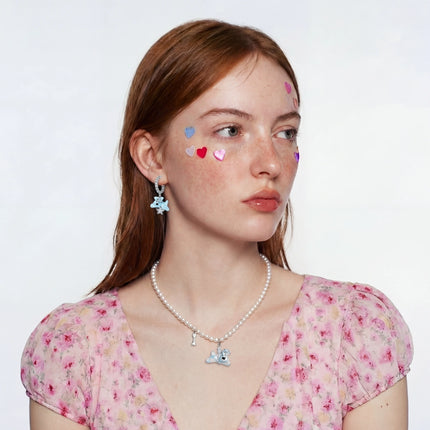 Starlight Teddy Drop Earrings