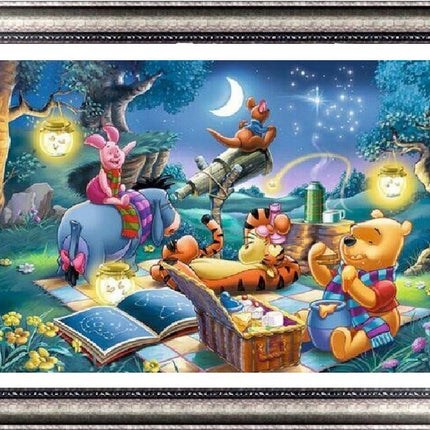 UK Picnic Moon Full Drill 5D Diamond Painting Embroidery Cross Stitch Kit Decor