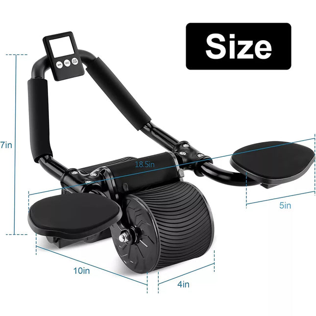 Abdominal Wheel Automatic Rebound Elbow Support Anti-Slip Fitness AB Roller