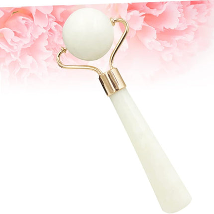 Jade Roller Face Massage Tool for Women Natural Xiuyan Jade Skin Care Massager Slimming and Anti-Aging Facial Massage Roller Random Color