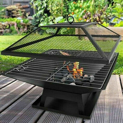 OUTDOOR FIRE PIT GARDEN FIRE PIT CAMPING PATIO HEATER LARGE LOG BURNER BBQ