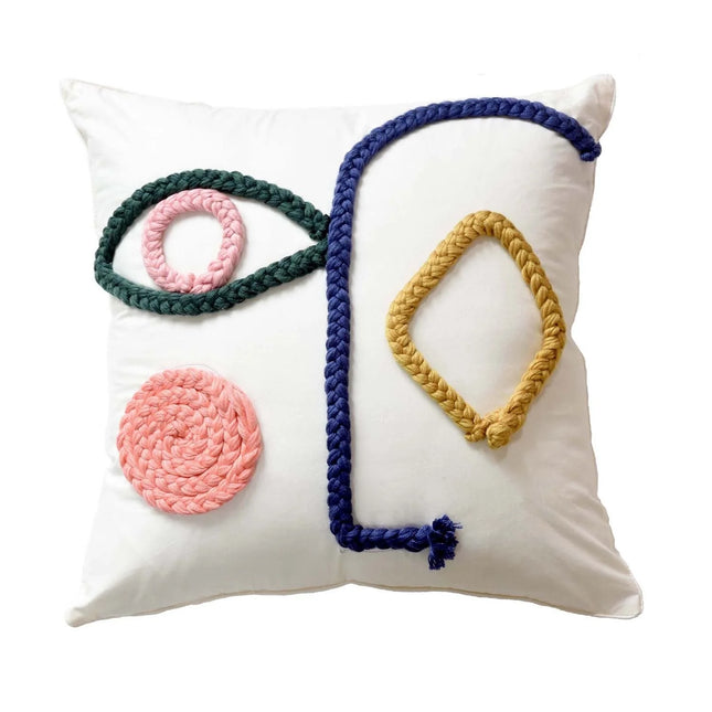 Hand-Woven Throw Pillow Pure Cotton Throw Pillow Case