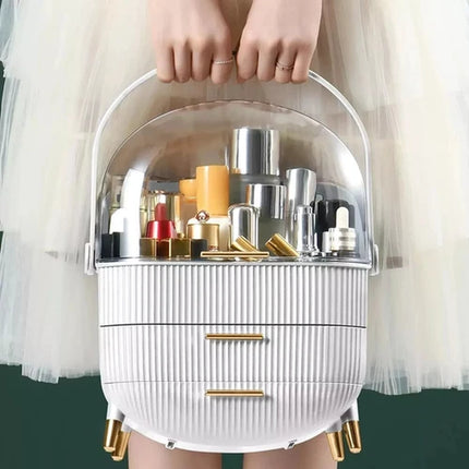 Cosmetic Storage Organiser Makeup Three Layer Skincare Display Case Box