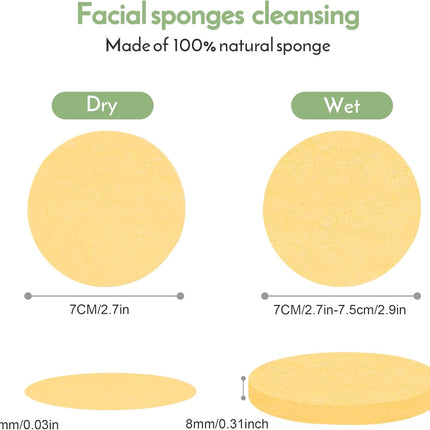 Reusable Makeup Remover Pads,  20Pcs Reusable Cotton Pads with 10 Facial Sponges Cleansing, Natural Bamboo Cotton Rounds 2-Layers Washable Face Cotton Pads with Laundry Bag