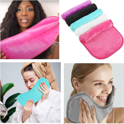 7 Pcs Face Cloth Makeup Remover Cloth Face Wipes Makeup Remover Facial Cleaning Wipes Simple Face Wipes Cleansing Cloths for Face Skin Soft Face Cloth Makeup Pads for Beauty Routine Make up Removing
