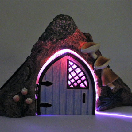 Garden Ornament Solar Fairy House Decoration Solar Powered Colour Changing LED