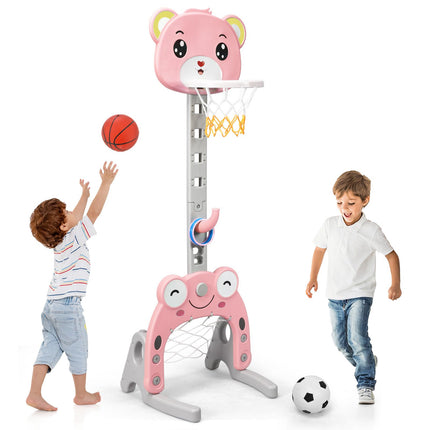 3 in 1 Kids Basketball Hoop and Stand Set for Kids