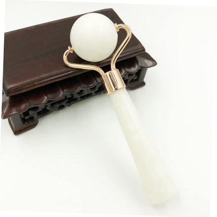 Jade Roller Face Massage Tool for Women Natural Xiuyan Jade Skin Care Massager Slimming and Anti-Aging Facial Massage Roller Random Color