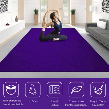 182 Cm Thick Exercise Yoga Mat with Double-Sided Non-Slip Design