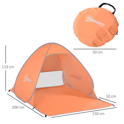 Beach Tent Instant Camping Portable Pop up Automatic Carry Case Blue Hiking