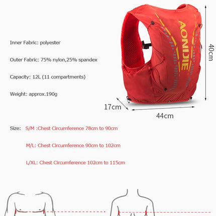 12L Professional Lightweight Cross-Country Backpack Outdoor Hydration Backpack Hiking Camping Climbing