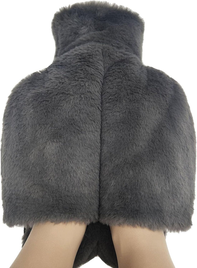 Foot Warmer,2L Heated Feet Warmer with Removeable & Washable Plush Cover Warm in Winter for Feet Pain Relief,Women and Men,Non Electric Heated Foot Warmers for Home,Office,Size 35 to 45 (Without Heel)