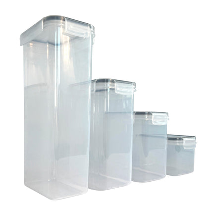 NEW! 14Pc Airtight Reusable Plastic Kitchen Food Storage Container Organiser Set