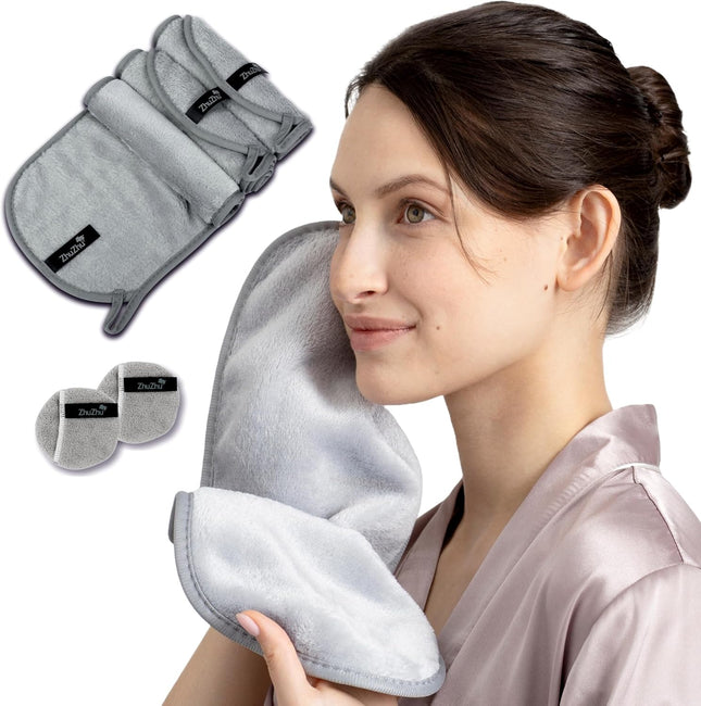 Reusable Makeup Remover Cloths. Eye Makeup Remover Pads Ultra-Soft, Gentle on Skin, Ideal for Sensitive Skin Easy Cleaning, Washable Face Pads Eco Friendly Make up Wipes Facial Cleansing Cloth