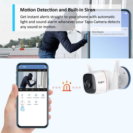 Tapo C310 2K 3MP Wireless & Wired Security Camera Outdoor, Motion Detection, IP6