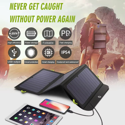 Solar Panel 5V 21W Built-In 10000Mah Battery Portable Solar Charger Waterproof Solar Battery for Mobile Phone Outdoor