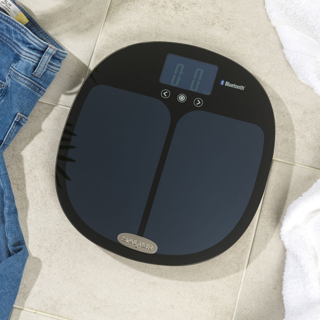 Salter Digital Bathroom Scale Fitness Analyser BMI Health Curve Smart Bluetooth