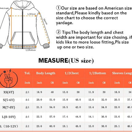 Kids Soft Brushed Fleece Zip-Up Hooded Sweatshirt Hoodie for Boys or Girls 4-12 Years
