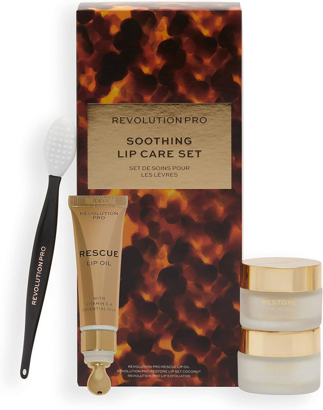Revolution PRO Soothing Lip Care Set, Gift Set, 4 Pcs, 225.0 Grams