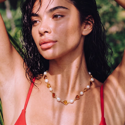 Honey Baroque Necklace