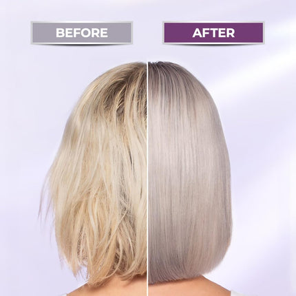 Purple Hair Mask 500Ml Neutralizes Yellow Tones Deep Nourish Brighten Hair for Light Blonde, Platinum, White or Grey Hair