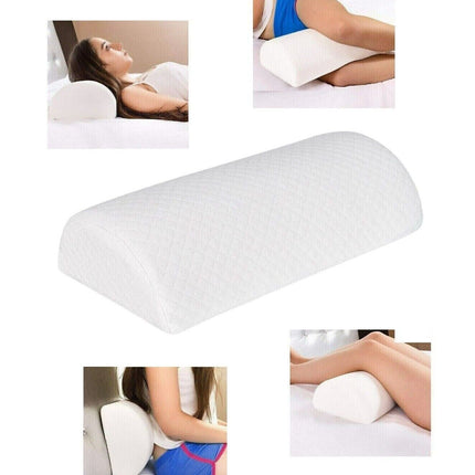Half Moon Knee Pillow Sleeping Cushion Side Memory Foam Back Support EXTRA FIRM
