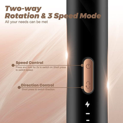 Nail Drill Electric Nail Files Professional Rechargeable Electric Nail Drill Machine with Ceramic Nail Bit for Beginners, Nail Drill Machine Set for Polish Nails, Manicure and Pedicure Tools (Black)